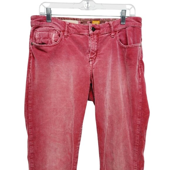 Picaro Corduroy pants Skinny The Letterpress Womens Red With Ankle Zippers SZ 29 - Picture 10 of 16